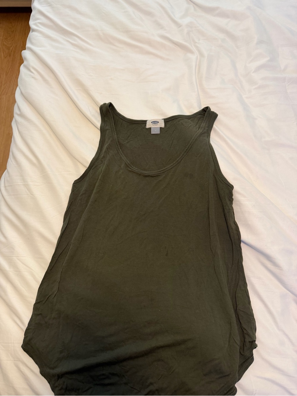 Old Navy Olive Green Scoop Neck Tank Top